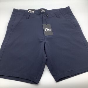 Zyia Active Mens Premium Clubhouse Shorts Navy Blue‎ Size Medium NWT